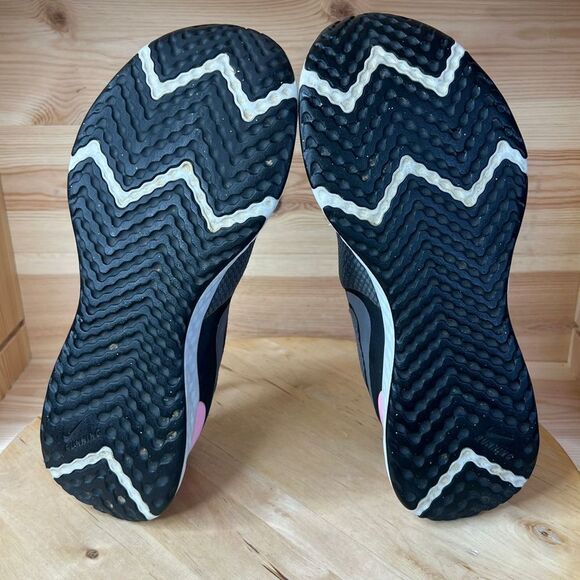 WMNS) Nike React Infinity Run Flyknit  Nike React Infinity React Charcoal Grey & Pink Athletic Sneaker Shoes Women’s Si
